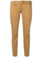 Dondup Slim-fit Cropped Trousers - Nude & Neutrals