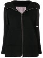 Herno Hooded Zipped Jacket - Black