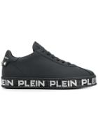 Philipp Plein Embellished Logo Sneakers - Black