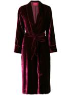 F.r.s For Restless Sleepers Belted Coat - Red