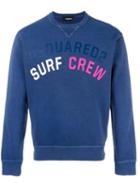 Dsquared2 Surf Crew Sweatshirt, Men's, Size: Xl, Blue, Cotton