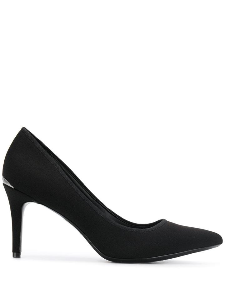 Calvin Klein Logo Heel Pump - Black