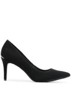 Calvin Klein Logo Heel Pump - Black