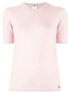 Chanel Pre-owned Embroidered Cc T-shirt - Pink