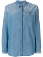 Fabiana Filippi Embellished Patch Pocket Shirt - Blue