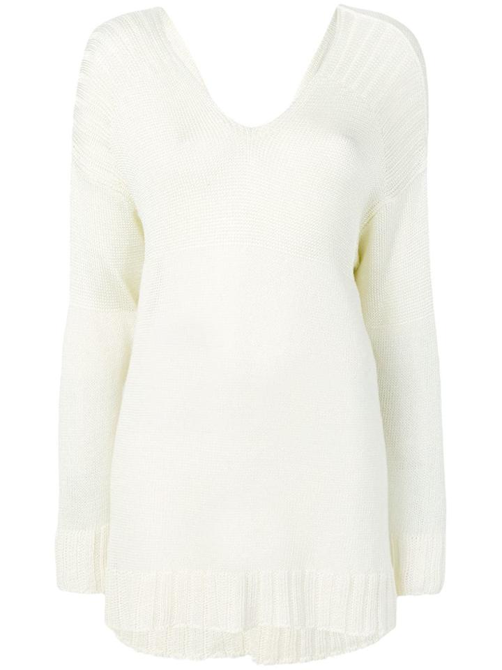 Jean Paul Gaultier Vintage Open Back Jumper - White
