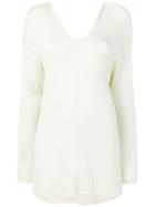 Jean Paul Gaultier Vintage Open Back Jumper - White