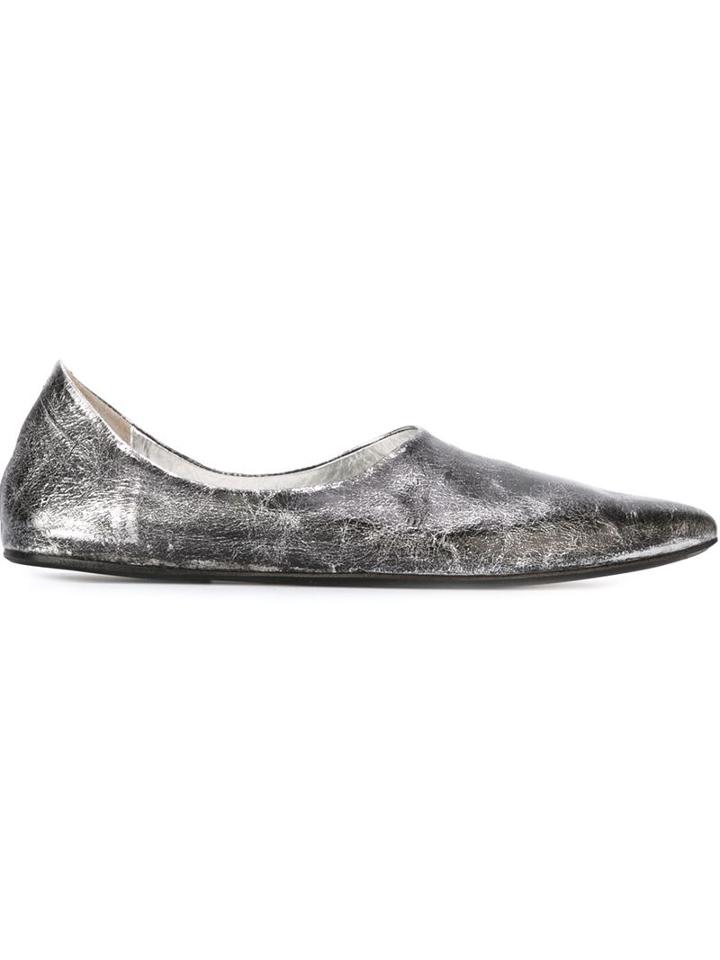 Marsèll Cracked Effect Ballerinas