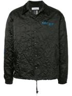 Facetasm Embroidered Logo Crinkle Jacket - Black