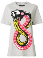 House Of Holland Snake Print T-shirt - Grey