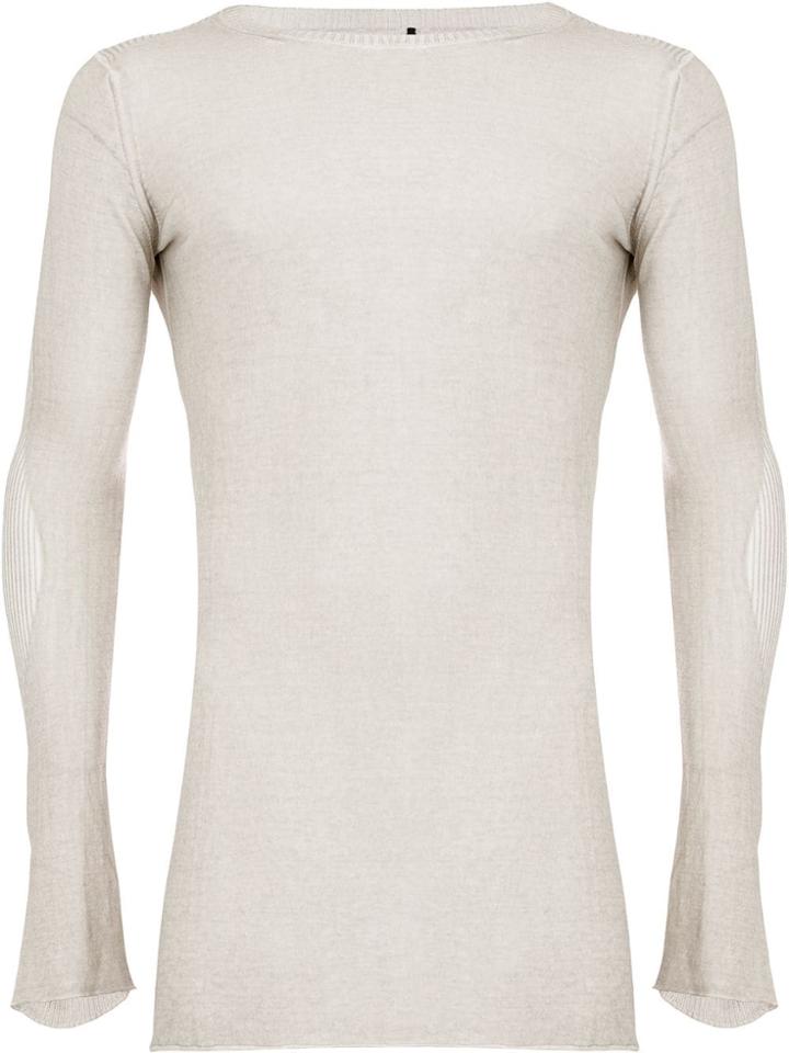 Masnada Ribbed Slim Fit Jumper - Neutrals
