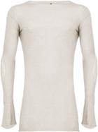 Masnada Ribbed Slim Fit Jumper - Neutrals