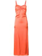 Alyx Mesh Detail Maxi Dress - Yellow & Orange