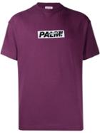 Palm Angels Logo Printed T-shirt - Purple