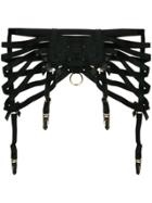 Bordelle Webbed Suspenders - Black