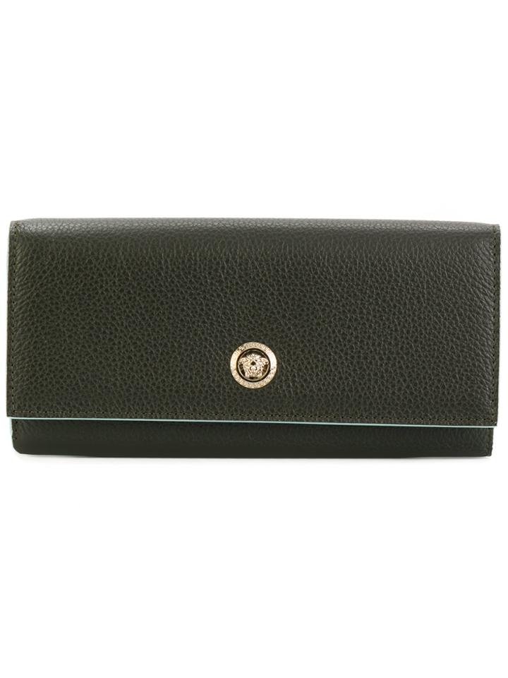 Versace Medusa Continental Wallet - Brown