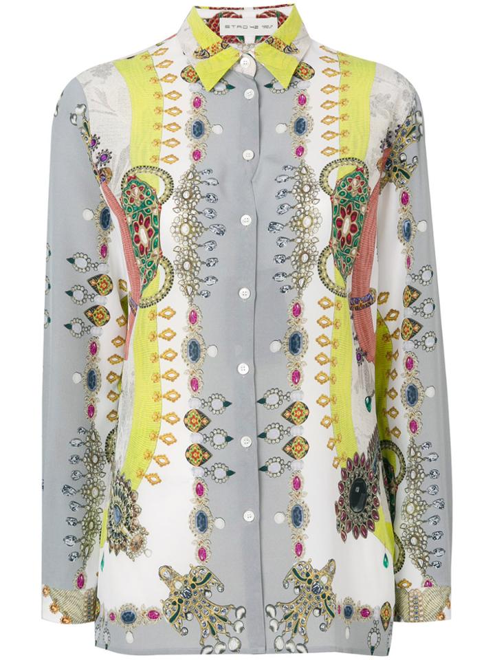 Etro Jewel Print Shirt - Grey