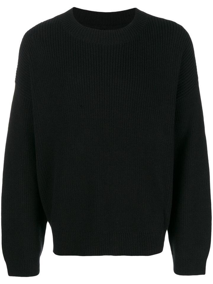 Rta Round Neck Jumper - Black