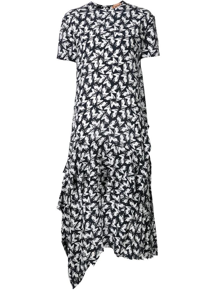 No21 Asymmetric Printed Dress