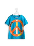 Moschino Kids Peace Sign Print T-shirt