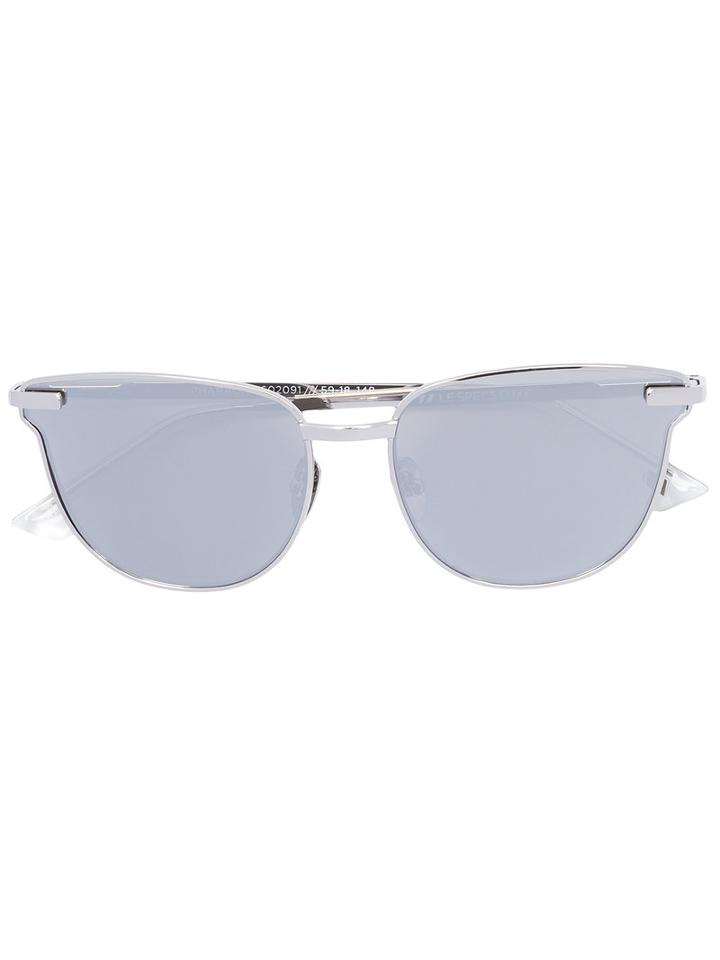 Le Specs - 'pharoah' Sunglasses - Women - Metal - One Size, Grey, Metal