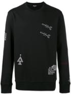 Lanvin - Arrow Stitch Sweatshirt - Men - Cotton/viscose - M, Black, Cotton/viscose