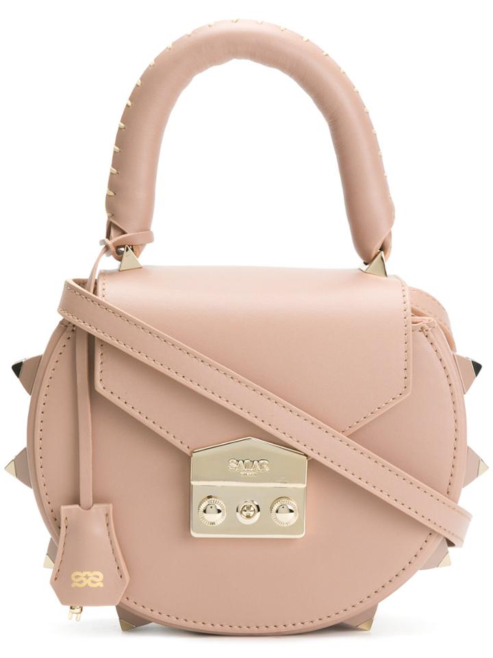 Salar Studded Mini Tote - Nude & Neutrals
