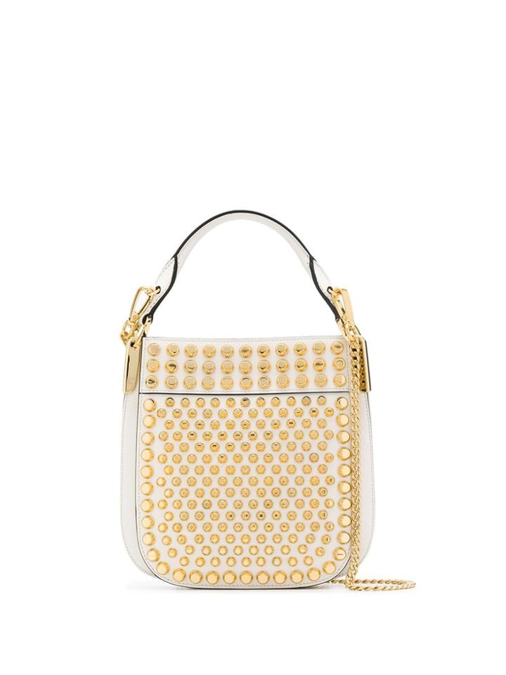Prada Margit Studded Bag - White