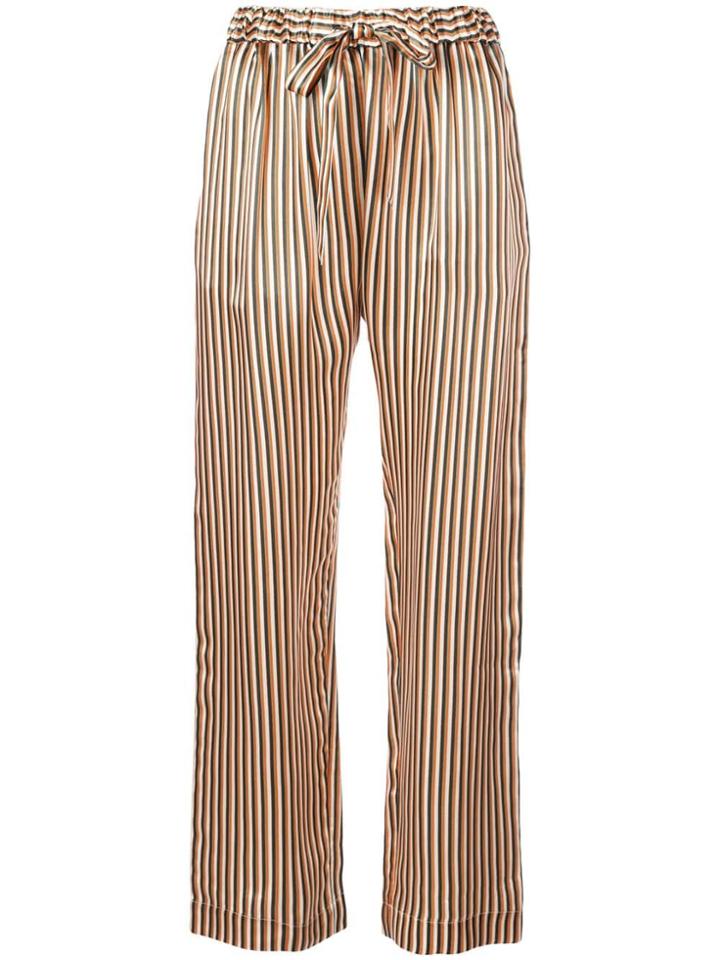 Mira Mikati Stripe Print Trousers - Orange