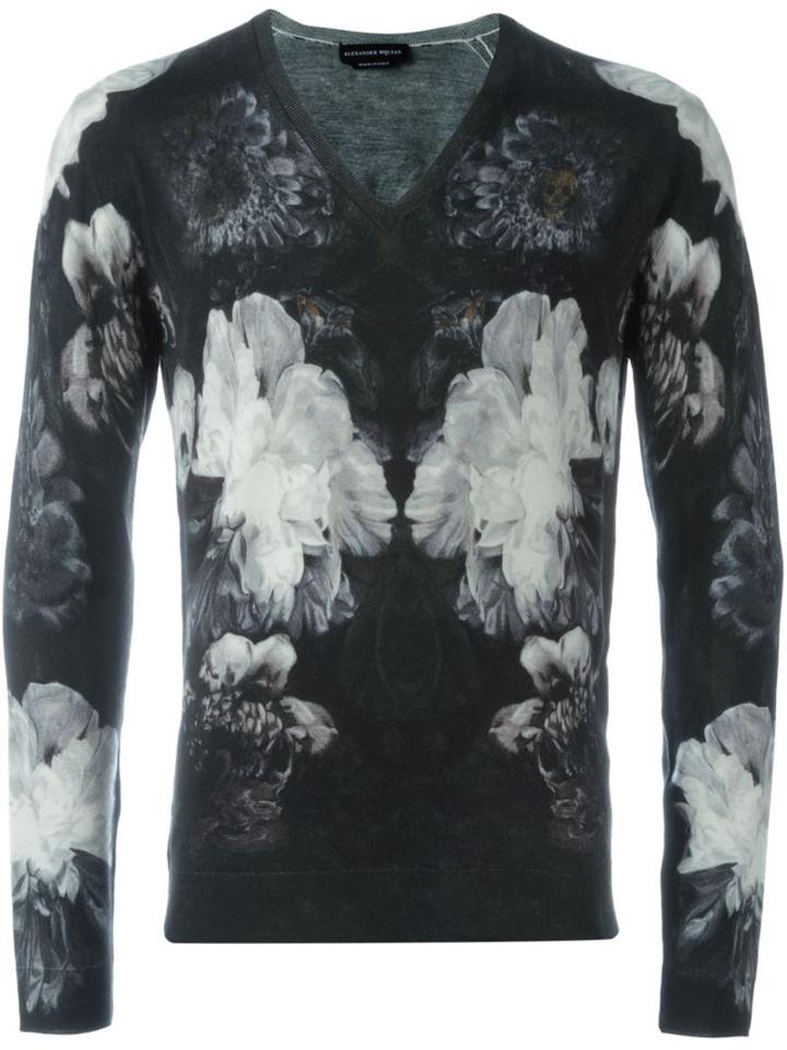 Alexander Mcqueen Floral Jumper