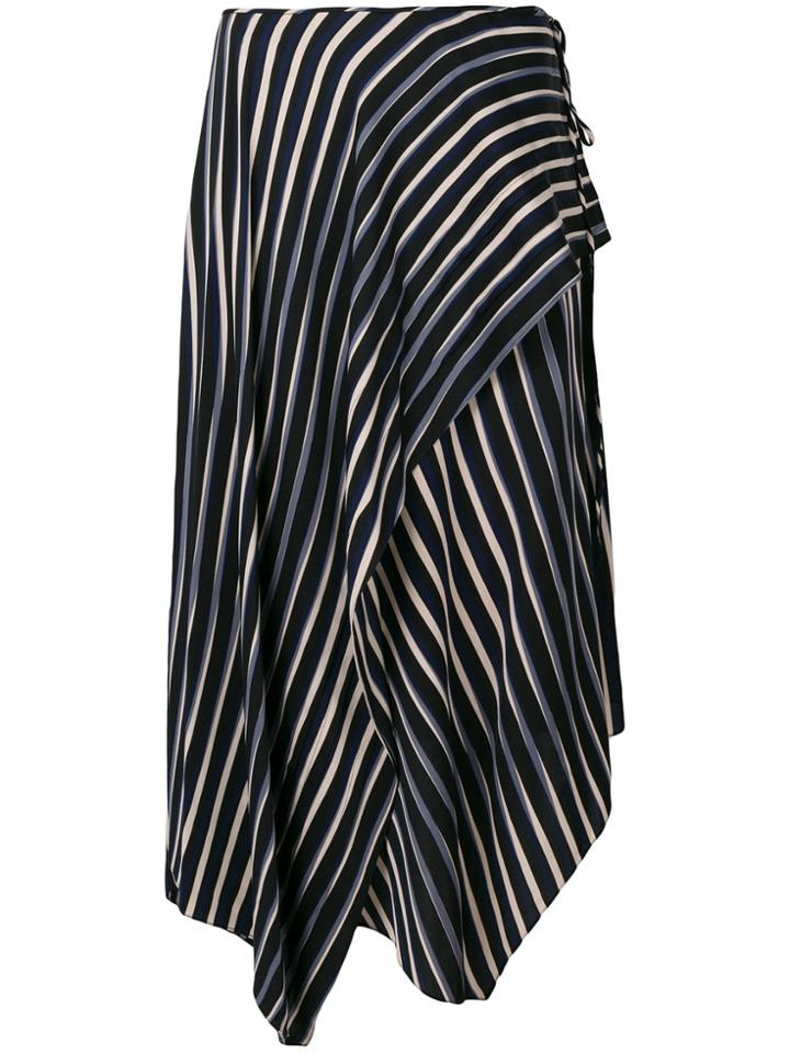 Dvf Diane Von Furstenberg Draped Asymmetric Skirt - Multicolour