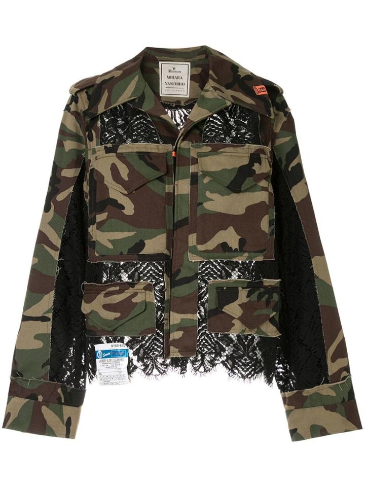 Maison Mihara Yasuhiro Camo Denim Jacket - Brown