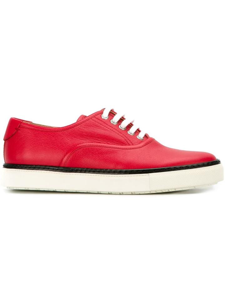 Hermès Vintage Colour Block Low-top Sneakers - Red
