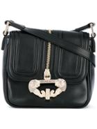 Versace Jeans - Zip Detail Satchel - Women - Polyester/synthetic Resin - One Size, Black, Polyester/synthetic Resin