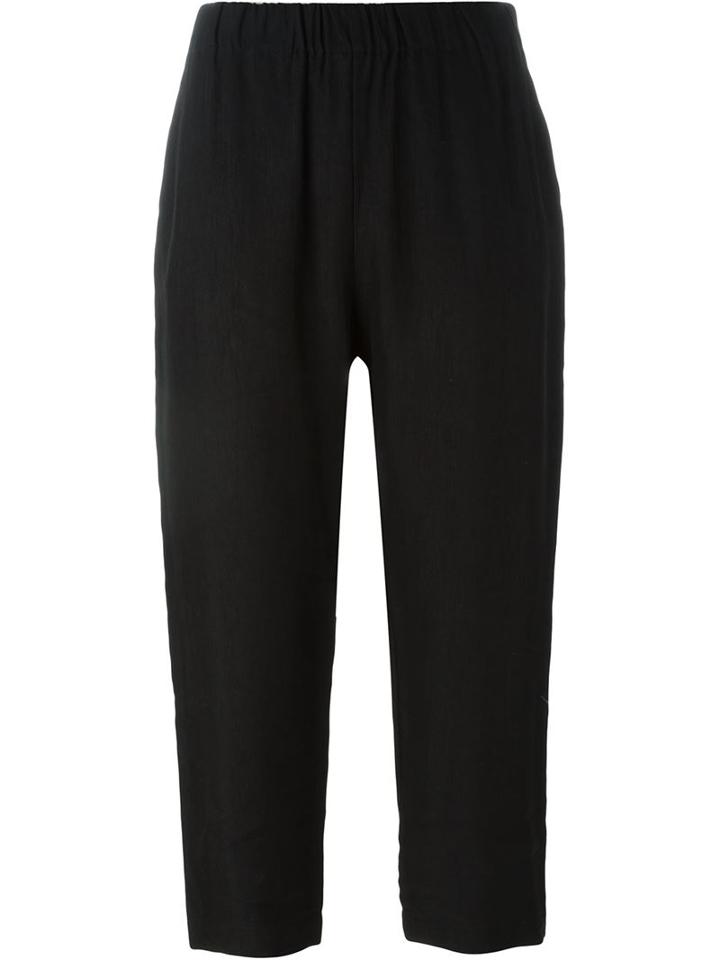 Erika Cavallini Elastic Waistband Cropped Pants