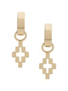 Marcelo Burlon County Of Milan Cross Pendant Earrings - Gold