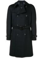Corneliani Belted Midi Coat - Blue