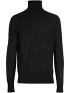 Burberry Cashmere Silk Roll-neck Sweater - Black