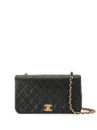 Chanel Pre-owned '85-93s Quilted Chain Shoulder Bag - Black