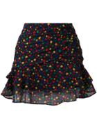 Saint Laurent Stars Print Mini Skirt - Black