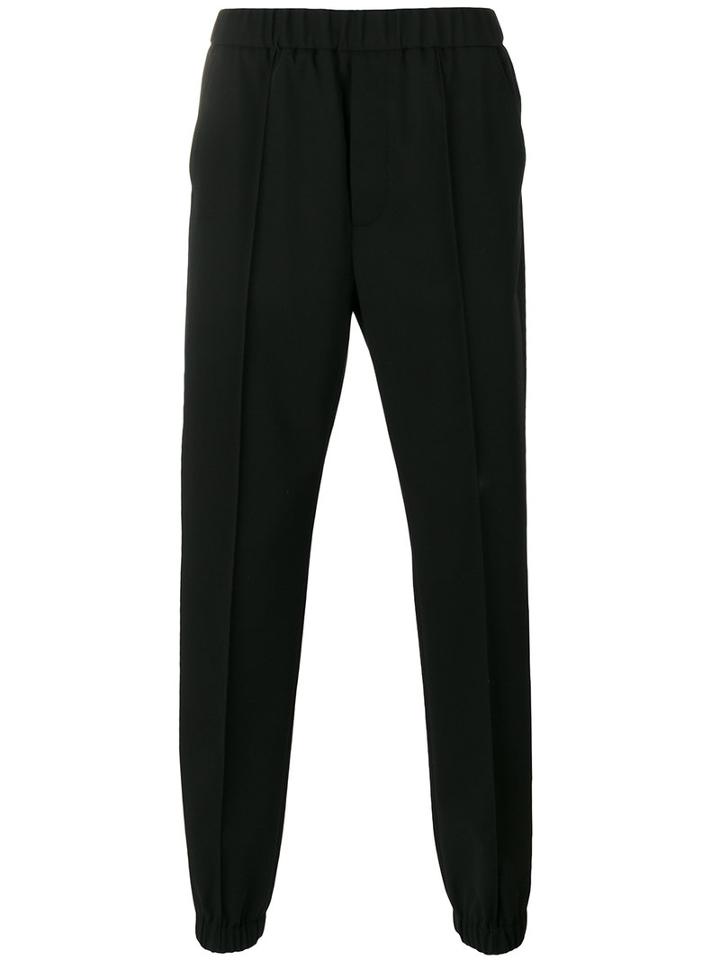 Marni Cuffed Sporty Trousers, Men's, Size: 48, Black, Cotton/virgin Wool