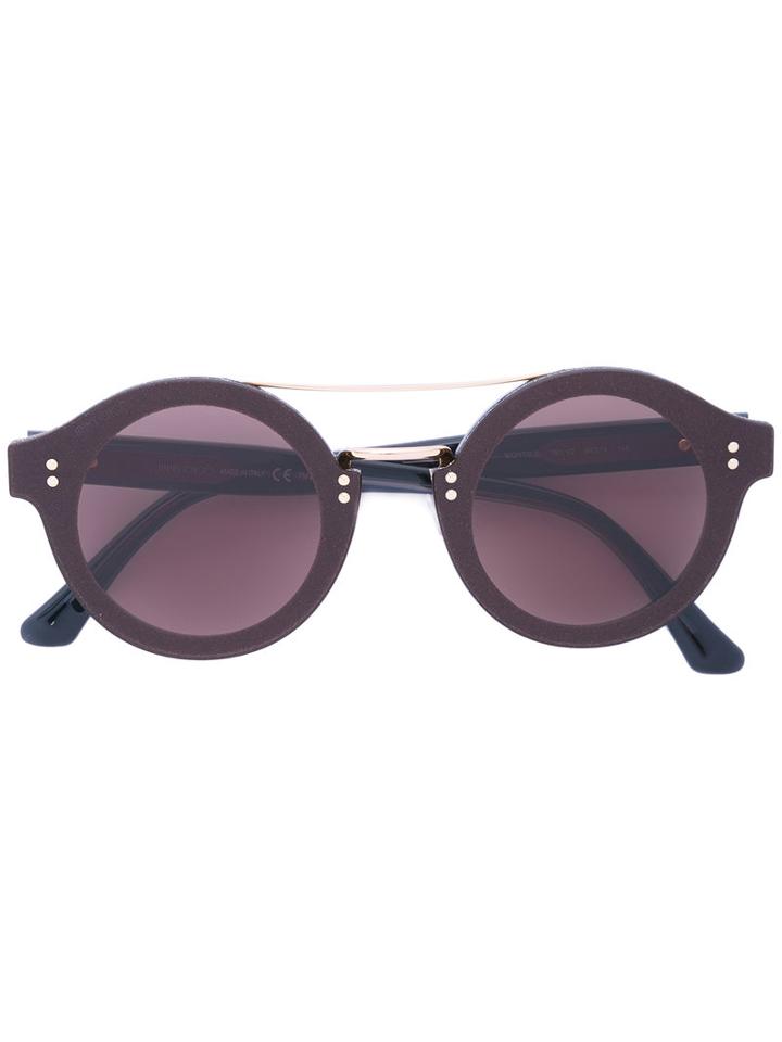 Jimmy Choo Eyewear - 'montie' Sunglasses - Women - Acetate/metal - 64, Black, Acetate/metal