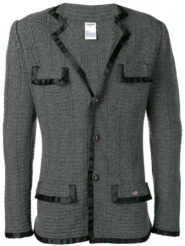 Chanel Vintage 2007 Cable Knit Jacket - Grey