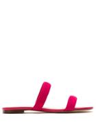 Egrey Leather Slides - Pink