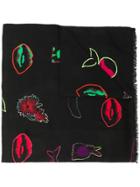 Ps By Paul Smith Multi Print Scarf - Black