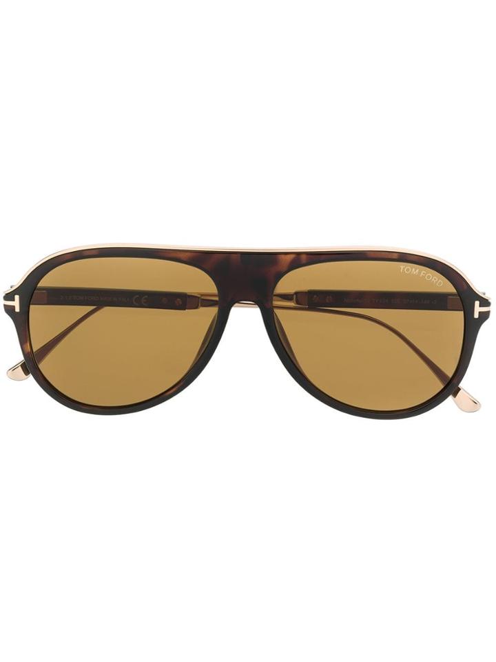 Tom Ford Eyewear Aviator Tinted Sunglasses - Brown