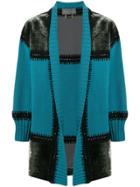 Alberta Ferretti Patchwork Cardi-coat - Blue