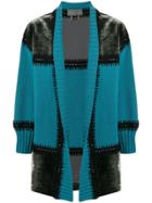 Alberta Ferretti Patchwork Cardi-coat - Blue