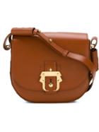 Paula Cademartori 'babeth' Colour Block Stripe Saddle Cross Body Bag