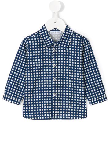 Babe And Tess - Checked Shirt - Kids - Cotton - 24 Mth, Blue